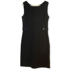Pure by Alfred Sung Black Fitted Dress